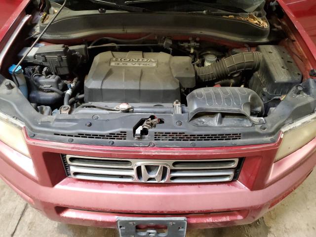 2HJYK16536H517704 - 2006 HONDA RIDGELINE RTL BURGUNDY photo 11