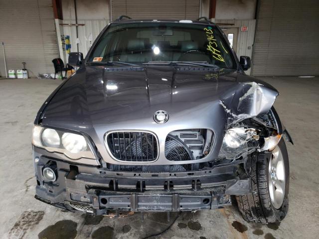 5UXFA53522LP51693 - 2002 BMW X5 3.0I GRAY photo 5