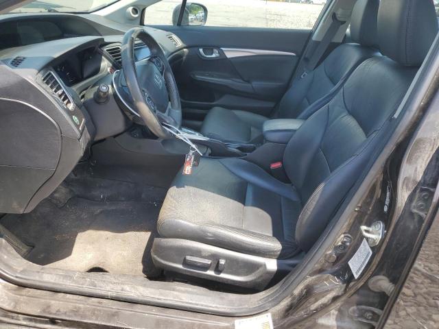 2HGFB2F93EH540792 - 2014 HONDA CIVIC EXL ყავისფერი ფოტო 7