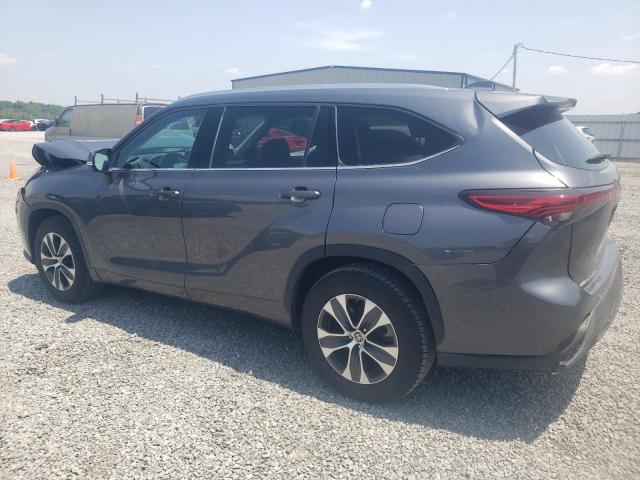 5TDGZRAH6LS014192 - 2020 TOYOTA HIGHLANDER XLE GRAY photo 2