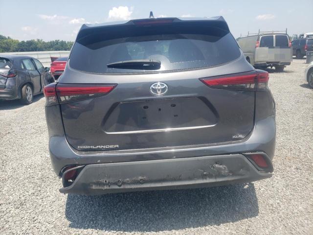 5TDGZRAH6LS014192 - 2020 TOYOTA HIGHLANDER XLE GRAY photo 6