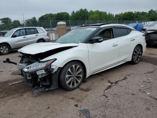 1N4AA6AV8KC373342 - 2019 NISSAN MAXIMA S WHITE photo 1