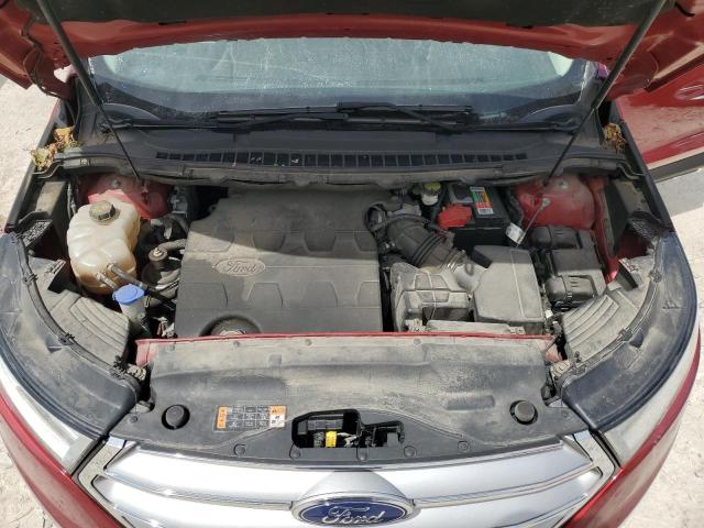 2FMPK4J84HBB26324 - 2017 FORD EDGE SEL RED photo 11