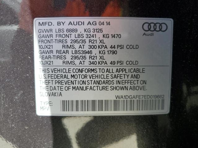 WA1DGAFE7ED019662 - 2014 AUDI Q7 PRESTIGE 灰色 照片 13