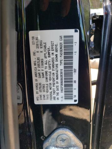 1HGCP36848A083916 - 2008 HONDA ACCORD EXL BLACK photo 13