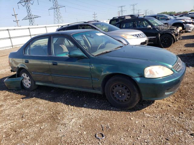 2HGEJ6614YH552356 - 2000 HONDA CIVIC BASE TEAL photo 4