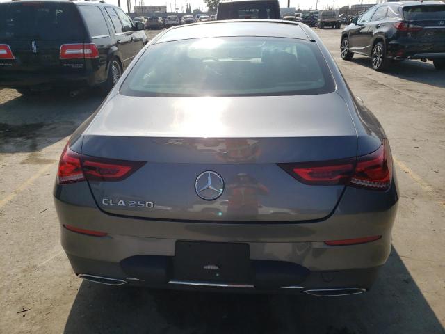 WDD5J4GB6LN029615 - 2020 MERCEDES-BENZ CLA 250 GRAY photo 6