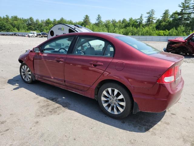 2HGFA1F91AH525618 - 2010 HONDA CIVIC EXL RED photo 2