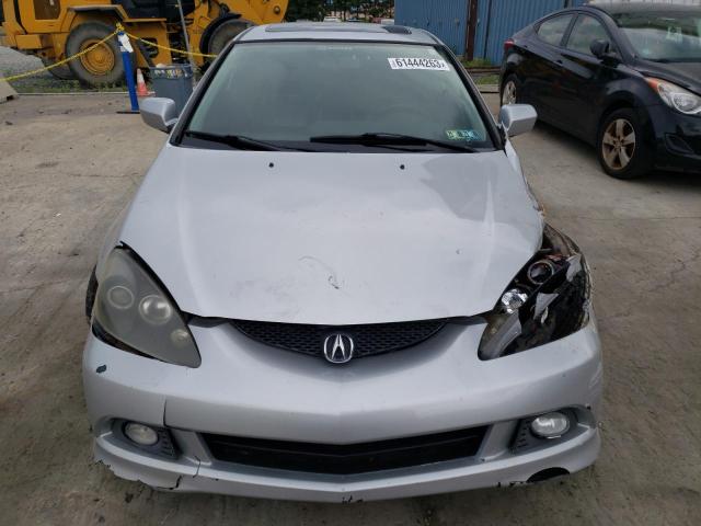 JH4DC54826S015570 - 2006 ACURA RSX SILVER photo 5