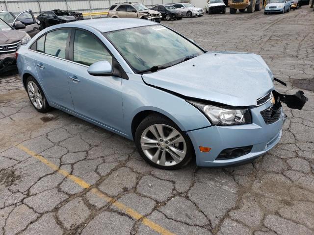 1G1PH5SC3C7328125 - 2012 CHEVROLET CRUZE LTZ BLUE photo 4