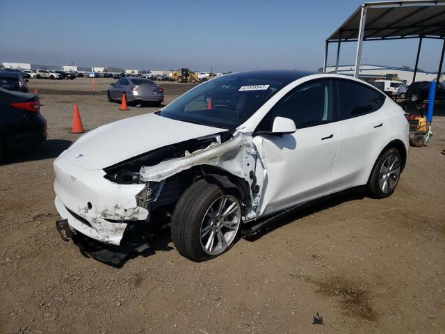 7SAYGDEE7NF356516 - 2022 TESLA MODEL Y WHITE photo 1