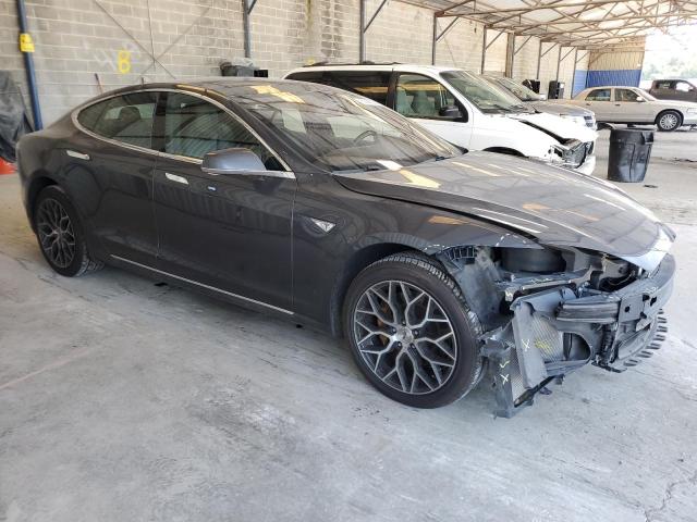 5YJSA1E20FF113091 - 2015 TESLA MODEL S Մոխրագույն լուսանկար 4