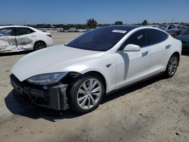 5YJSA1H19EFP58677 - 2014 TESLA MODEL S WHITE photo 1