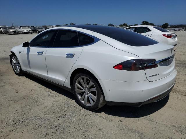 5YJSA1H19EFP58677 - 2014 TESLA MODEL S WHITE photo 2