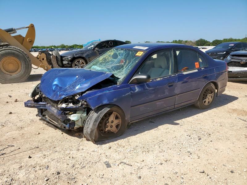 2HGES16345H558638 - 2005 HONDA CIVIC DX VP BLUE photo 1