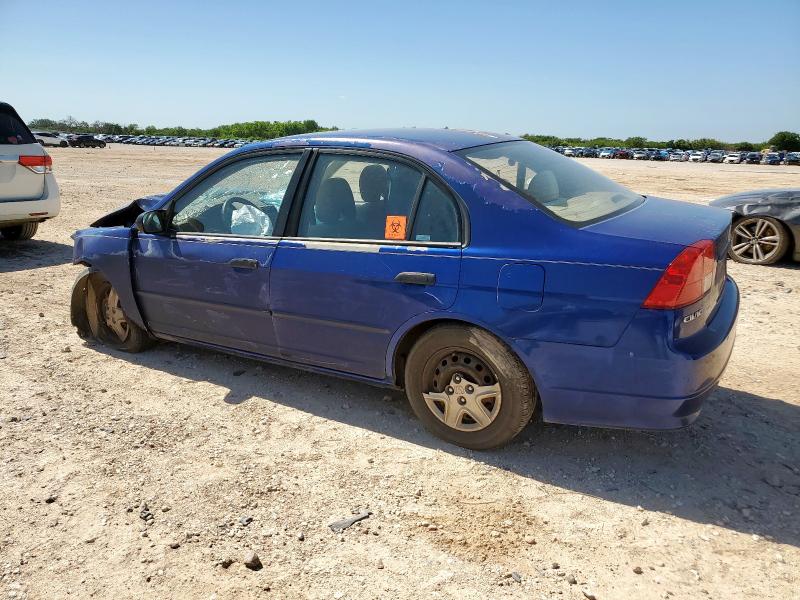 2HGES16345H558638 - 2005 HONDA CIVIC DX VP BLUE photo 2