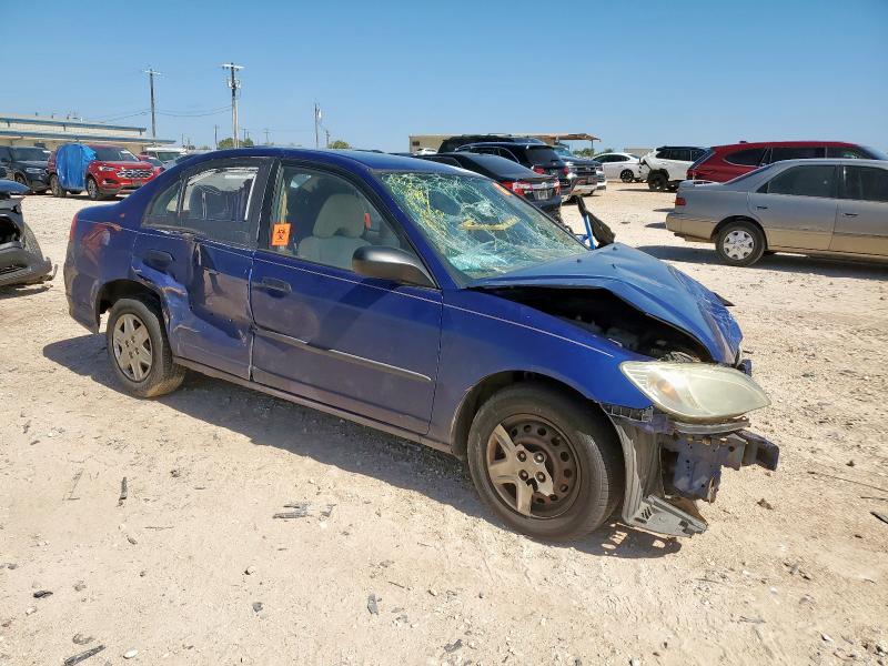 2HGES16345H558638 - 2005 HONDA CIVIC DX VP BLUE photo 4