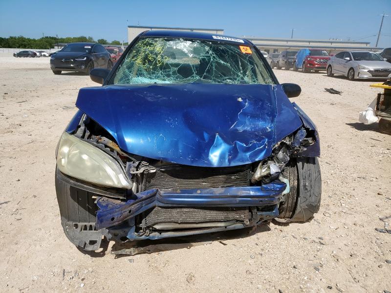 2HGES16345H558638 - 2005 HONDA CIVIC DX VP BLUE photo 5