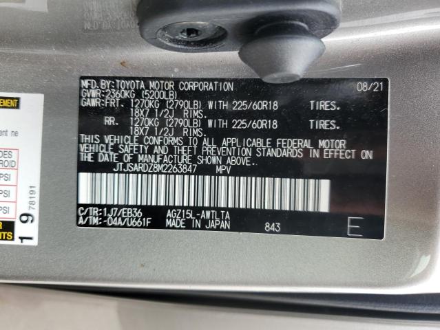 JTJSARDZ8M2263847 - 2021 LEXUS NX 300 BASE Gümüş foto 12