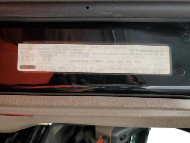 3AKJGLD67FSGJ8777 - 2015 FREIGHTLINER CASCADIA 1 შავი ფოტო 10