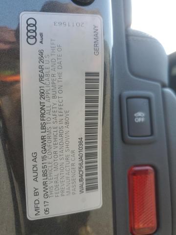 WAUB4CF56JA010364 - 2018 AUDI S5 PREMIUM PLUS GRAY photo 12