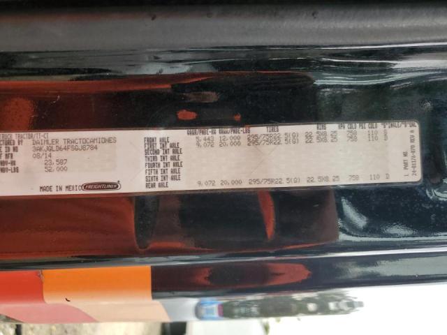 3AKJGLD64FSGJ8784 - 2015 FREIGHTLINER CASCADIA 1 BLACK photo 10