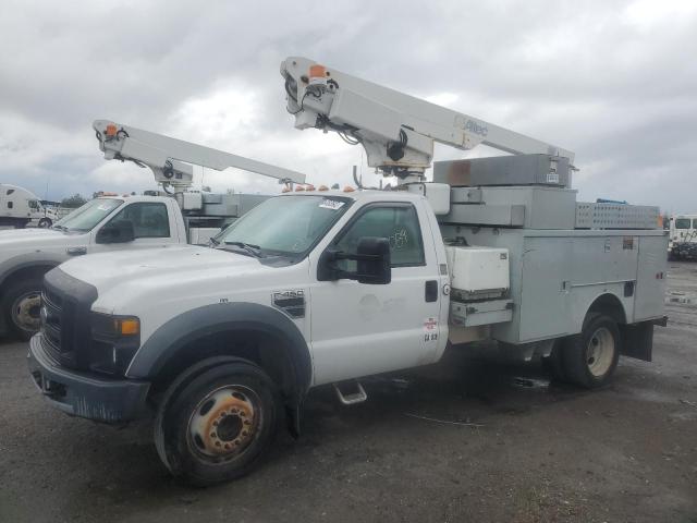 1FD4F46Y28EA84286 - 2008 FORD F450 SUPER DUTY WHITE photo 1