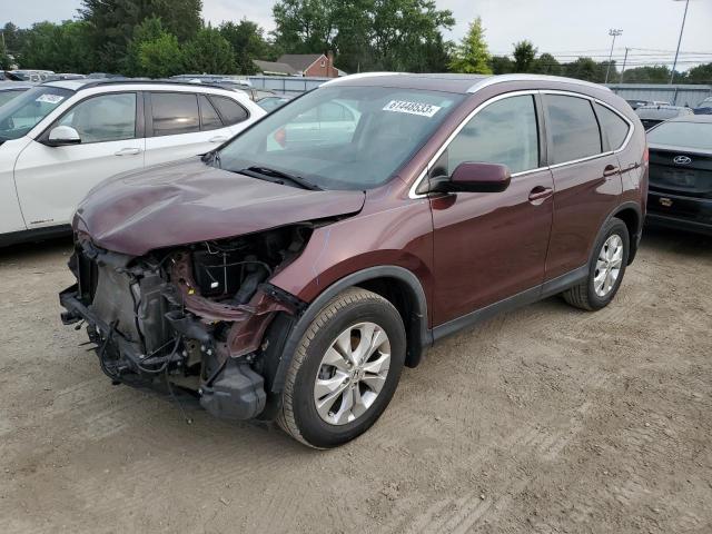 5J6RM4H75EL119330 - 2014 HONDA CR-V EXL BURGUNDY photo 1