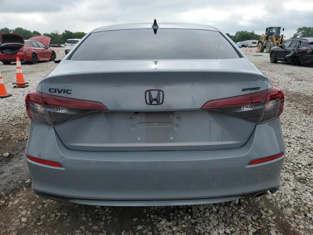 2HGFE2F52SH517827 - 2025 HONDA CIVIC SPORT GRAY photo 6