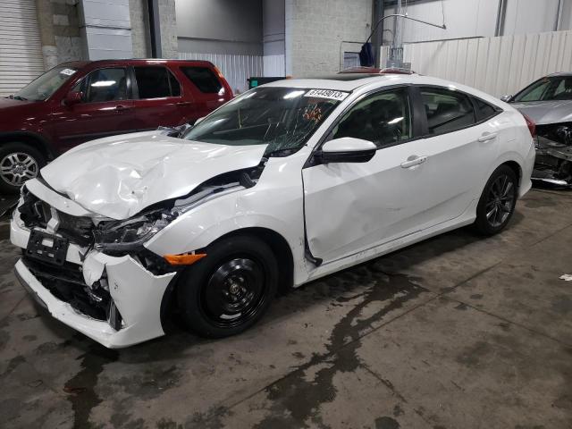 JHMFC1F71KX004160 - 2019 HONDA CIVIC EXL WHITE photo 1