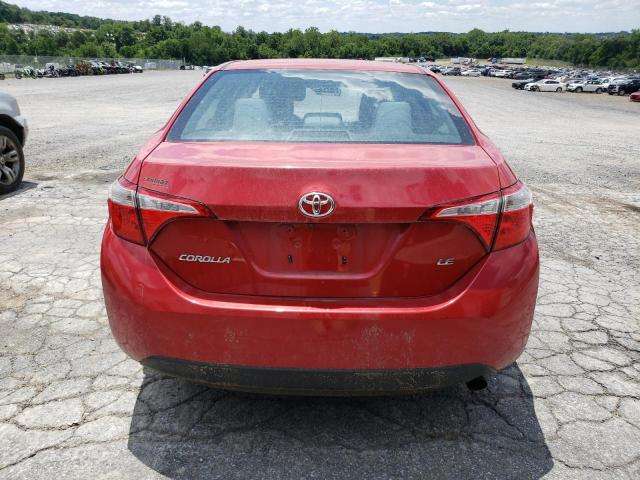 2T1BURHE4GC584355 - 2016 TOYOTA COROLLA L RED photo 6