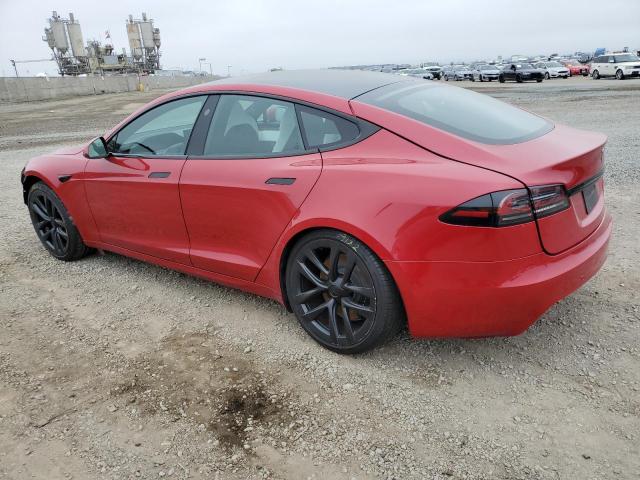 5YJSA1E54PF498960 - 2023 TESLA MODEL S RED photo 2