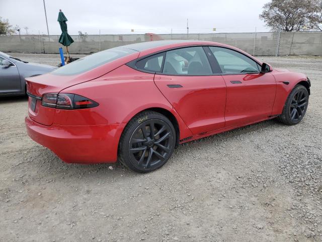 5YJSA1E54PF498960 - 2023 TESLA MODEL S RED photo 3