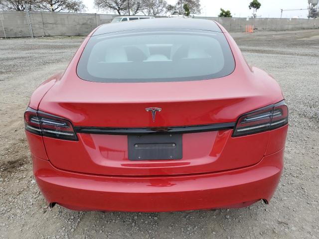 5YJSA1E54PF498960 - 2023 TESLA MODEL S RED photo 6