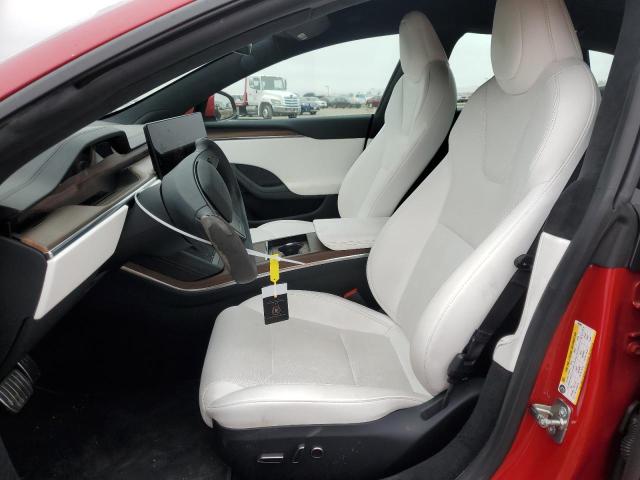 5YJSA1E54PF498960 - 2023 TESLA MODEL S RED photo 7