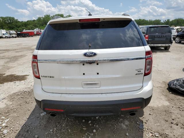 1FMHK8F8XCGA25309 - 2012 FORD EXPLORER LIMITED WHITE photo 6