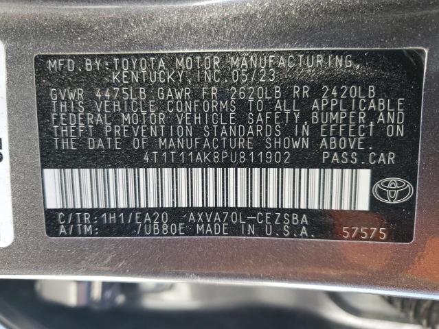 4T1T11AK8PU811902 - 2023 TOYOTA CAMRY SE NIGHT SHADE BLACK photo 12