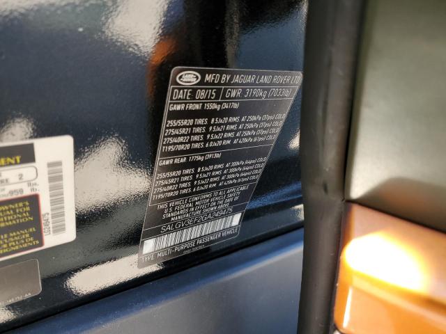 SALGV3EF2GA249475 - 2016 LAND ROVER RANGE ROVE AUTOBIOGRAPHY GREEN photo 14