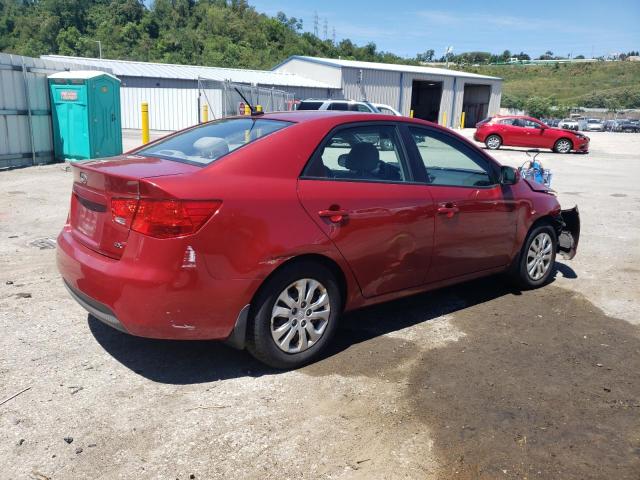 KNAFU4A25C5587869 - 2012 KIA FORTE EX RED photo 3