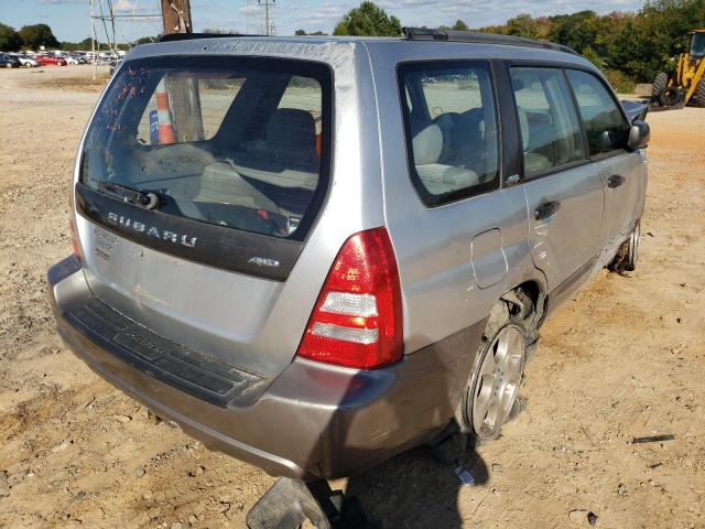 JF1SG65623H729388 - 2003 SUBARU FORESTER 2.5XS ვერცხლისფერი ფოტო 4