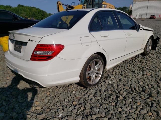 WDDGF8AB3ER302659 - 2014 MERCEDES-BENZ C 300 4MATIC WHITE photo 3