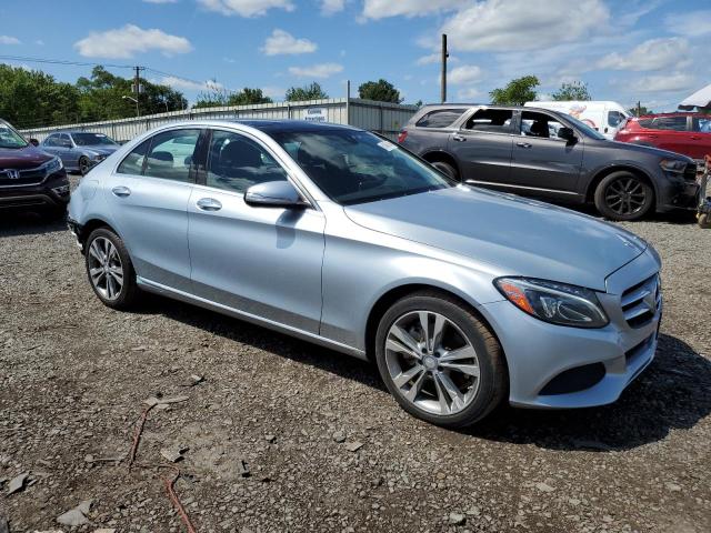 55SWF4KB4FU091569 - 2015 MERCEDES-BENZ C 300 4MATIC SILVER photo 4