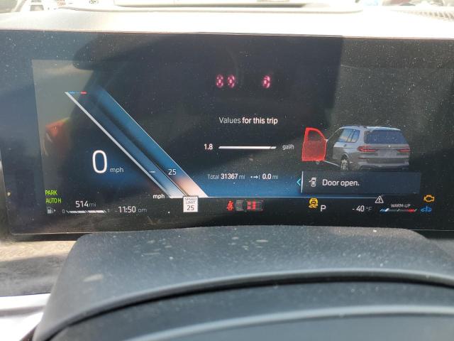 5UX23EM07P9P90263 - 2023 BMW X7 XDRIVE40I GRAY photo 9