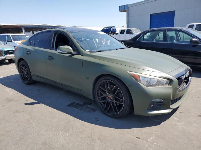 JN1BV7AP2EM680100 - 2014 INFINITI Q50 BASE GREEN photo 4