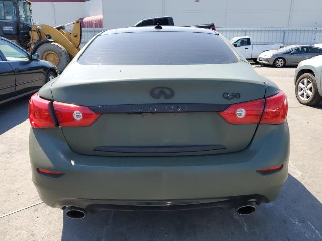 JN1BV7AP2EM680100 - 2014 INFINITI Q50 BASE GREEN photo 6