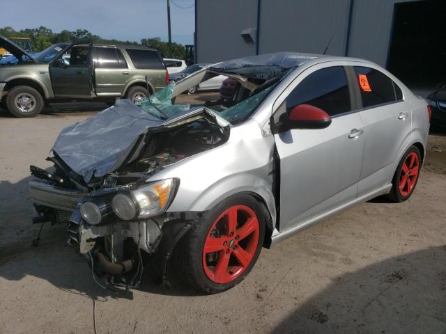 1G1JH5SB0E4192957 - 2014 CHEVROLET SONIC RS SILVER photo 1