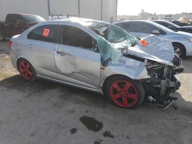 1G1JH5SB0E4192957 - 2014 CHEVROLET SONIC RS SILVER photo 4