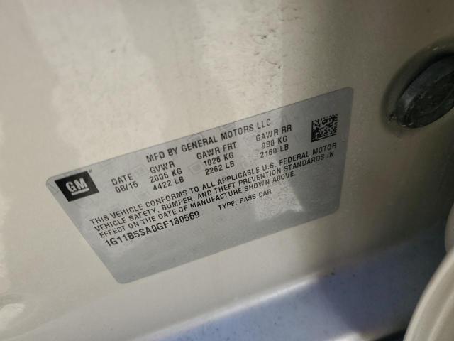 1G11B5SA0GF130569 - 2016 CHEVROLET MALIBU LIM LS BEIGE photo 13