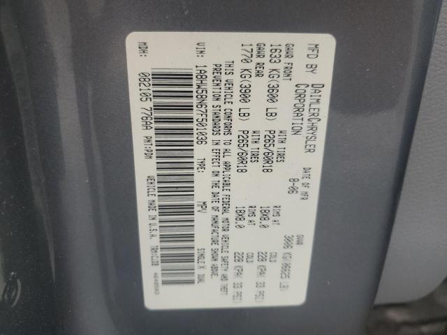 1A8HW58N67F501036 - 2007 CHRYSLER ASPEN LIMITED 灰色 照片 13