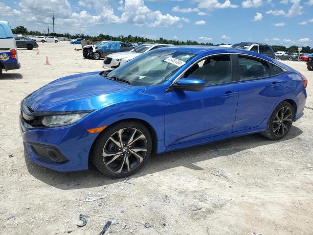 19XFC2F83KE000790 - 2019 HONDA CIVIC SPORT BLUE photo 1